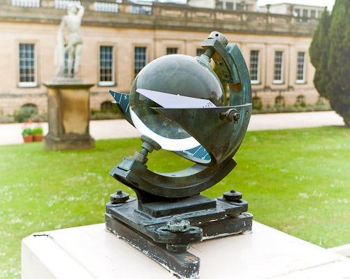 The Campbell-Stokes recorder (sometimes called a Stokes sphere) is a kind of sunshine recorder.