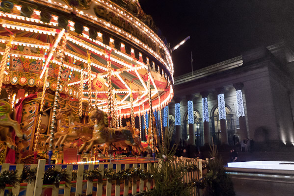 Christmas carousel in Sheffield