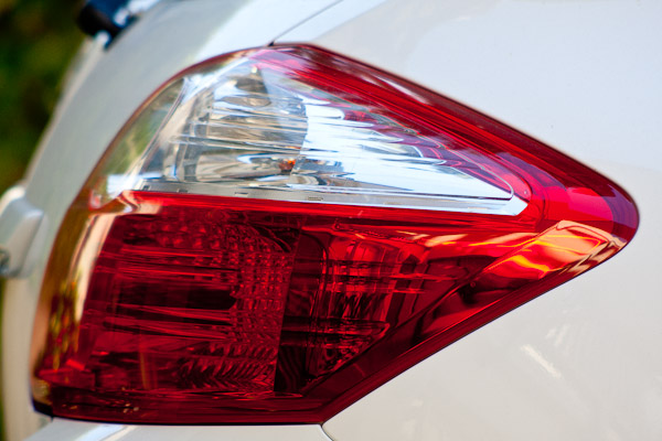 Car design excellence.  Shown here in the rear light cluster of our rental Toyota Corolla