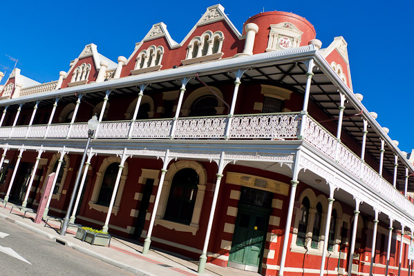The P &O Hotel, High Street, Fremantle. Completed in 1896 and currently owned by the Notre Dame University