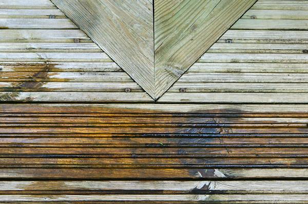 Wooden decking
