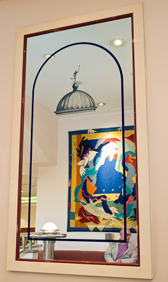 Reflections in a Lyceum Theatre mirror