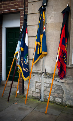British Legion standards at Wootton Basset