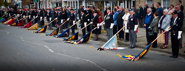 British Legion standards at Wootton Basset