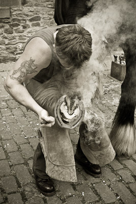 Farrier at Beamish