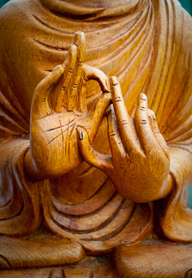 Buddah Statue in Lotus position - Dharmachakra Mudra
