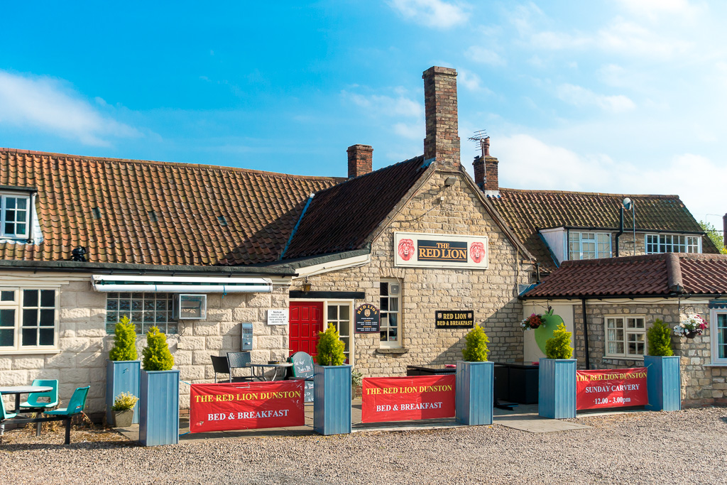 Our Base for the week, the Red Lion at Dunston Near Lincoln