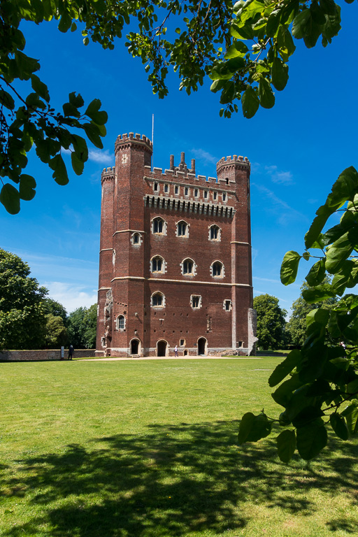 This was largely rebuilt in brick, and greatly expanded, by Ralph, 3rd Lord Cromwell, Treasurer of England, between 1430 and 1450.