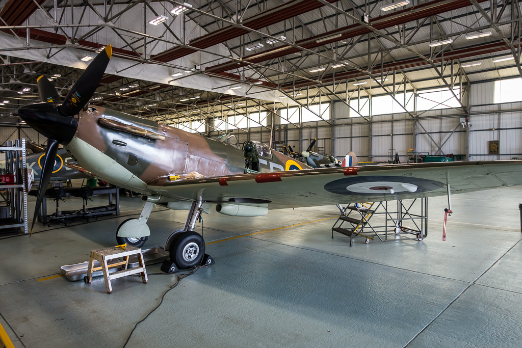 Although usually seen flying in a formation of three, the Lancaster flanked by a fighter on each wing, the BBMF comprises a total of 12 aircraft:<br /><br />1 Avro Lancaster<br />6 Supermarine Spitfires<br />2 Hawker Hurricanes<br />1 Douglas Dakota<br />2 de Havilland Canada DHC-1 Chipmunks