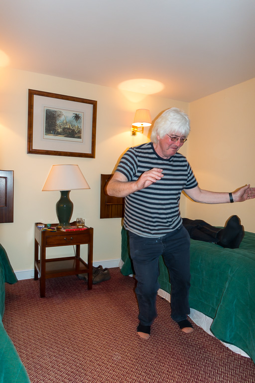 Bob shows us some 'moves'.