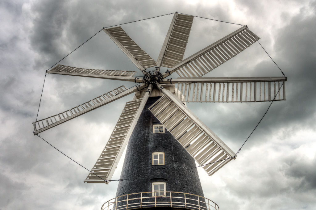 Heckington Windmill - the only surviving 8 sailed working windmill in the country